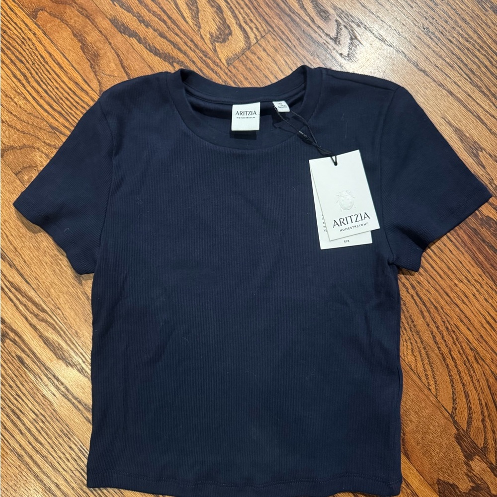 Aritzia Navy Blue T-Shirt Size Xs NWT
